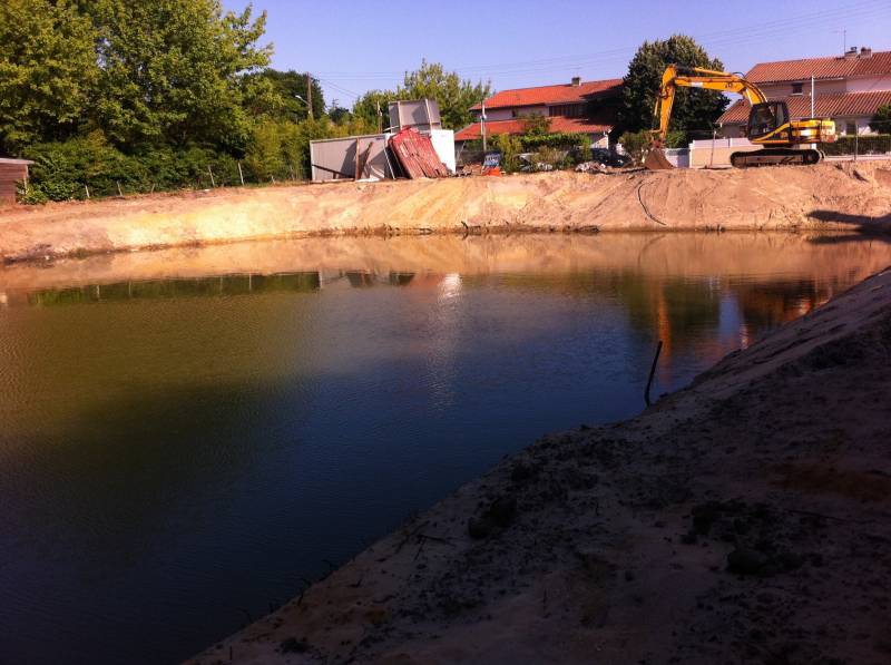 Rabattement de nappe pour création d'une résidence à sous-sol Bordeaux